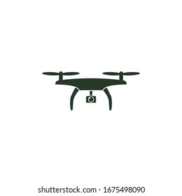 drone Icon vector sign isolated for graphic and web design. drone symbol template color editable on white background.