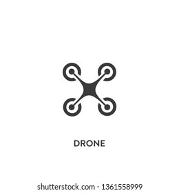 drone icon vector. drone sign on white background. drone icon for web and app