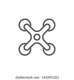 Drone icon - Vector. Spage concept vector illustration.