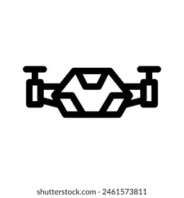 Ilustración de diseño de símbolo de Vector de dron