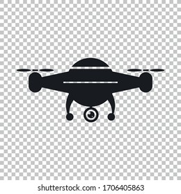 Drone icon vector.Drone camera concept