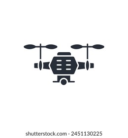 drone icon. vector.Editable stroke.linear style sign for use web design,logo.Symbol illustration.