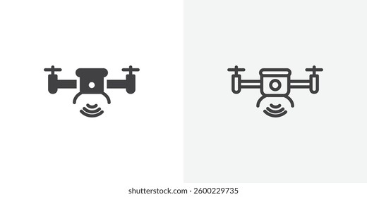 Drone icons design. vector icons for ui designs