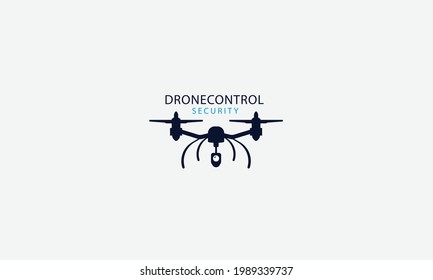 Drone icons set. Logos templates of flying drones