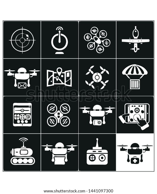 \
Drone Icons vector symbol\
icon