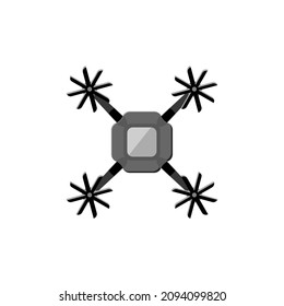 Drone illustration. Technology concept isolated vector. 