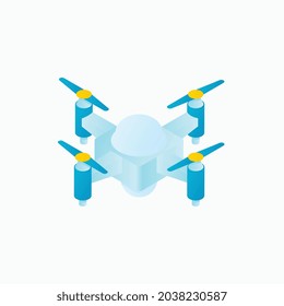drone isometric icon for business website,apps, and many more