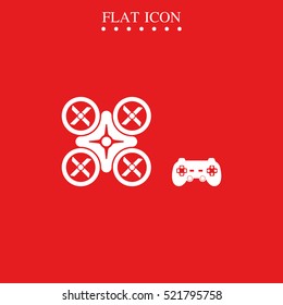 Drone and joystick icon.