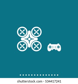 Drone and joystick icon.