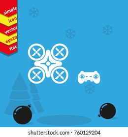 Drone and joystick icon.