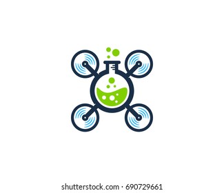 Drone Lab Icon Logo Design Element