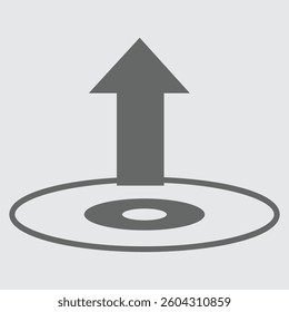 Drone launch icon depicting takeoff with upward motion and speed lines.