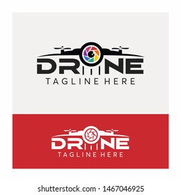 DRONE LENS CAMERA PHOTOGRAPHY LOGO DESIGN