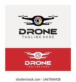 DRONE LENS CAMERA PHOTOGRAPHY LOGO DESIGN