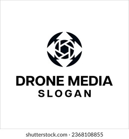 DRONE LENS CAMERA FOTOGRAPHY LOGO DESIGN
