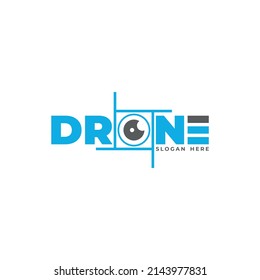 drone letter typography wordmark logo