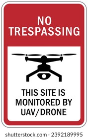 Drone liability sign and labels