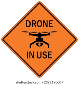 Drone liability sign and labels