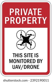 Drone liability sign and labels