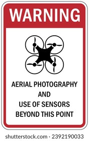 Drone liability sign and labels