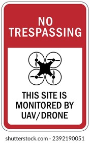 Drone liability sign and labels