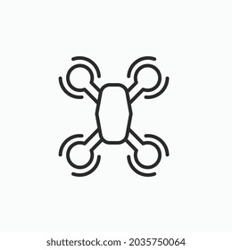 drone Line icon for business website,apps, and many more