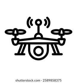 Drone Line Icon Design For Personal And Commercial use