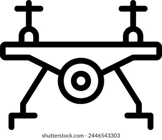 drone line icon illustration vector