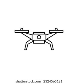 Drone line icon vector design