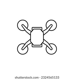 Diseño vectorial de icono de línea de drones