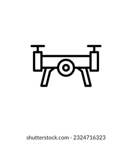 Diseño vectorial de icono de línea de drones