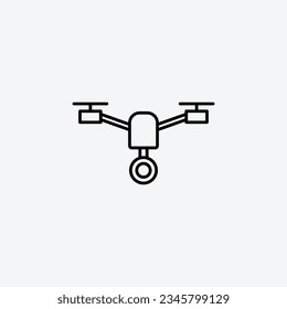 Drone line icon vector illustration