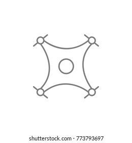 Drone line icon. Web element. Premium quality graphic design. Signs symbols collection, simple icon for websites, web design, mobile app, info graphics on white background