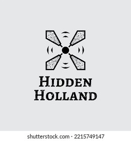 drone line logo vector ilustration 