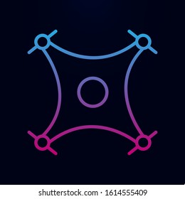 Drone line nolan icon. Simple thin line, outline vector of web icons for ui and ux, website or mobile application