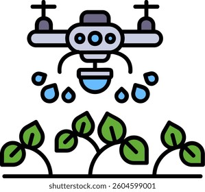 Drone Line vector Icon Design