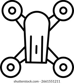 Drone Line vector Icon Design