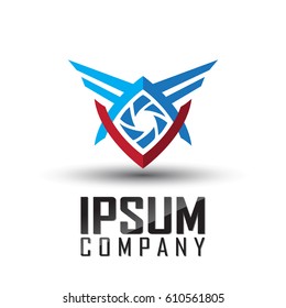 Drone logo business vector 