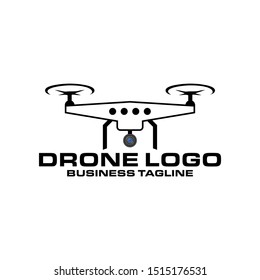 drone logo camera agency vector simple design icon technology