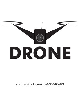 drone logo. drone community, aviation organization