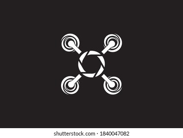 Drone Logo Concept Design Template.