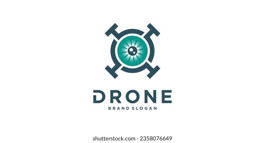 Colección de diseño de logotipo Drone editable para su ilustración de vector de negocio