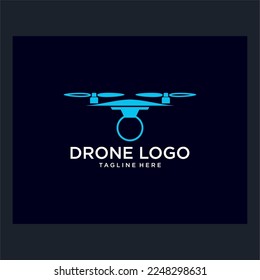drone logo design graphic template