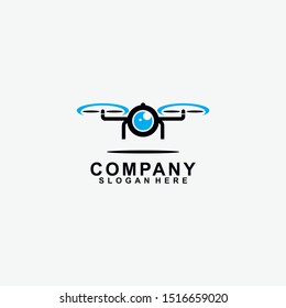 Drone Logo Design Icon Template. Modern Design. Vector Illustration