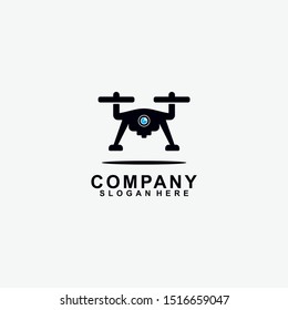 Drone Logo Design Icon Template. Modern Design. Vector Illustration