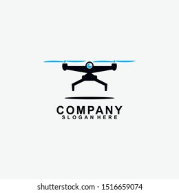 Drone Logo Design Icon Template. Modern Design. Vector Illustration
