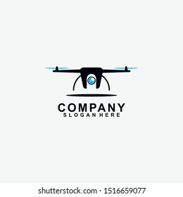 Drone Logo Design Icon Template. Modern Design. Vector Illustration