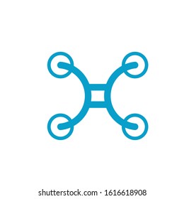 drone logo design simple modern template