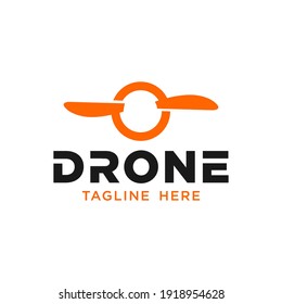 Drone Logo Design Template Inspiration, Vector Illustration, Modern, Minimalist.