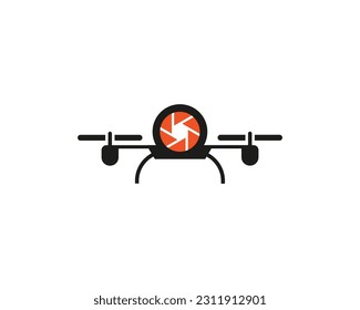 Drone logo design template vector